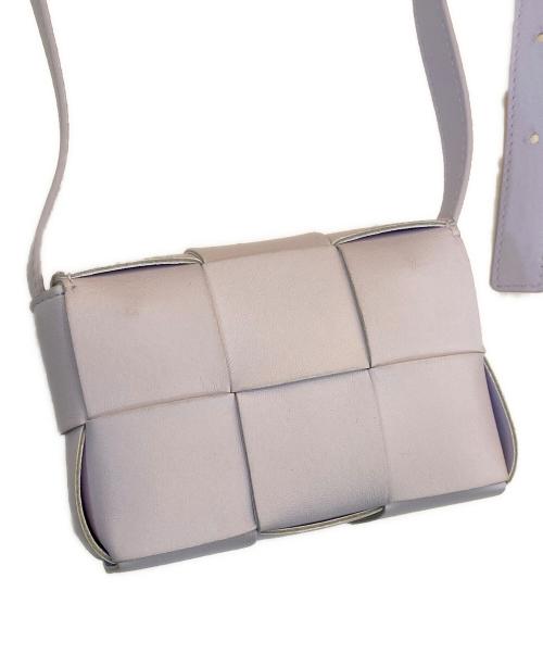 BOTTEGA VENETA（ボッテガベネタ）BOTTEGA VENETA (ボッテガベネタ) マキシイントレチャート キャンディカセット ミニショルダーバッグ パープルの古着・服飾アイテム
