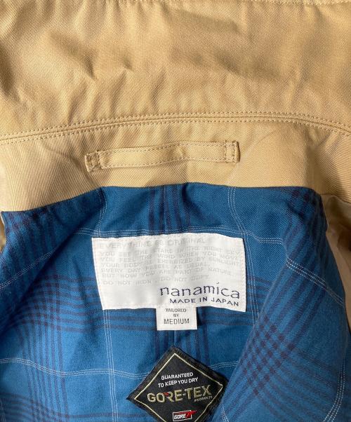 nanamica（ナナミカ）nanamica (ナナミカ) GORE-TEX Balmacaan Coat バルマカーンコート ベージュ サイズ:Mの古着・服飾アイテム