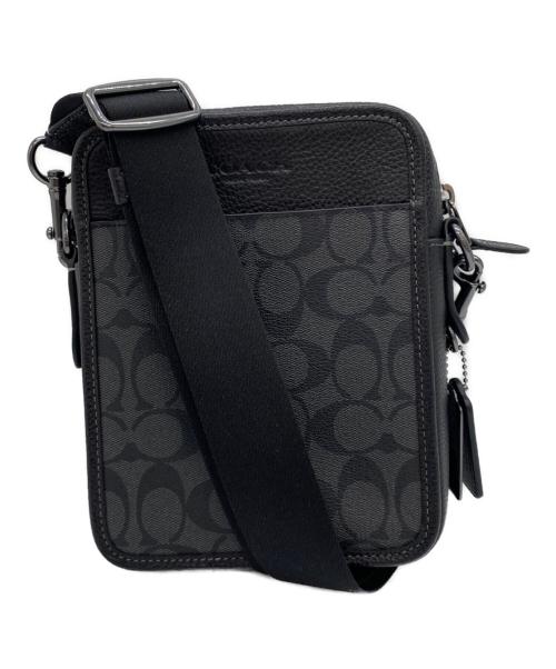 COACH（コーチ）COACH (コーチ) サリバン クロスボディ シグネチャー キャンバス ショルダーバッグ ブラックの古着・服飾アイテム