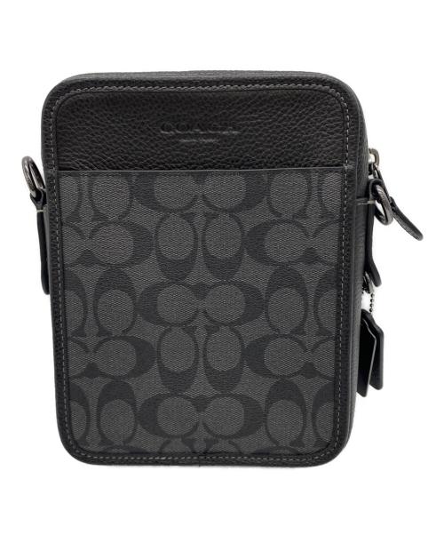COACH（コーチ）COACH (コーチ) サリバン クロスボディ シグネチャー キャンバス ショルダーバッグ ブラックの古着・服飾アイテム