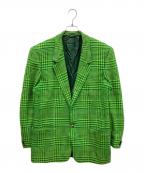 GIANNI VERSACEジャンニ・ヴェルサーチ）の古着「千鳥柄ジャケット」｜グリーン