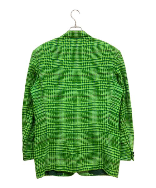 GIANNI VERSACE（ジャンニ・ヴェルサーチ）GIANNI VERSACE (ジャンニ・ヴェルサーチ) 千鳥柄ジャケット グリーン サイズ:48の古着・服飾アイテム