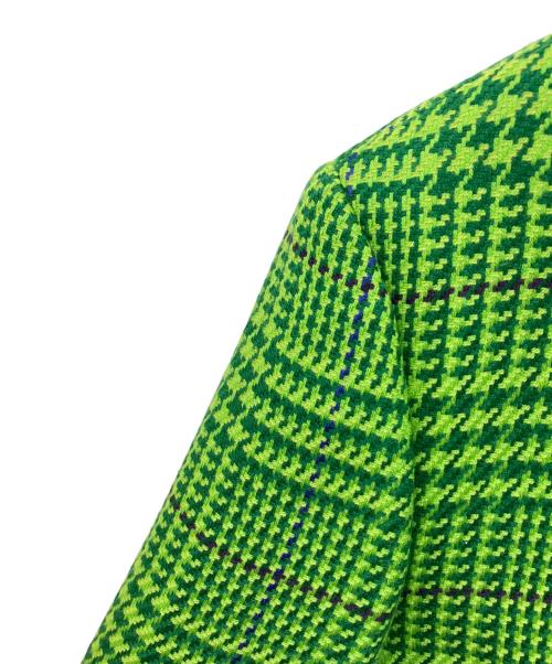 GIANNI VERSACE（ジャンニ・ヴェルサーチ）GIANNI VERSACE (ジャンニ・ヴェルサーチ) 千鳥柄ジャケット グリーン サイズ:48の古着・服飾アイテム