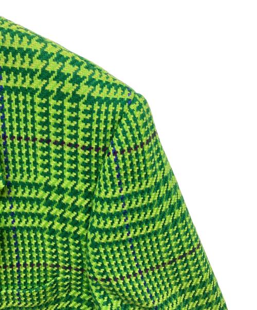 GIANNI VERSACE（ジャンニ・ヴェルサーチ）GIANNI VERSACE (ジャンニ・ヴェルサーチ) 千鳥柄ジャケット グリーン サイズ:48の古着・服飾アイテム