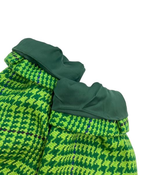 GIANNI VERSACE（ジャンニ・ヴェルサーチ）GIANNI VERSACE (ジャンニ・ヴェルサーチ) 千鳥柄ジャケット グリーン サイズ:48の古着・服飾アイテム