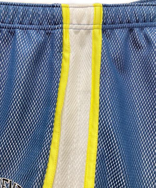 SUPREME（シュプリーム）Supreme (シュプリーム) 18SS Bonded Mesh Track Pant ロゴ刺繍 メッシュ トラックパンツ ネイビー×ホワイト×イエロー サイズ:SIZE XLの古着・服飾アイテム