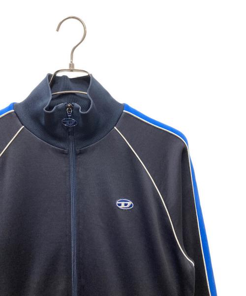 DIESEL（ディーゼル）DIESEL (ディーゼル) トラックジャケット ブラック×ブルー サイズ:SIZE Lの古着・服飾アイテム