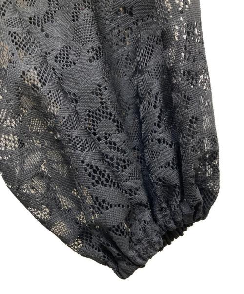 Quito（キト）QUITO (キト) キート LACE PO プルオーバーレースブラウス ブラック サイズ:FREEの古着・服飾アイテム