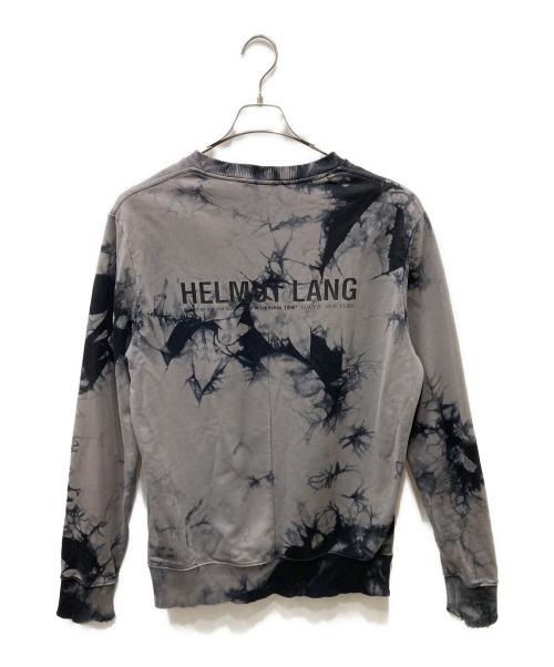 HELMUT LANG（ヘルムートラング）HELMUT LANG (ヘルムートラング) タイダイクルーネックスウェット ブラック×グレー サイズ:Lの古着・服飾アイテム