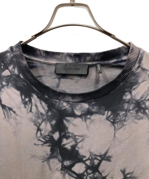 HELMUT LANG（ヘルムートラング）HELMUT LANG (ヘルムートラング) タイダイクルーネックスウェット ブラック×グレー サイズ:Lの古着・服飾アイテム