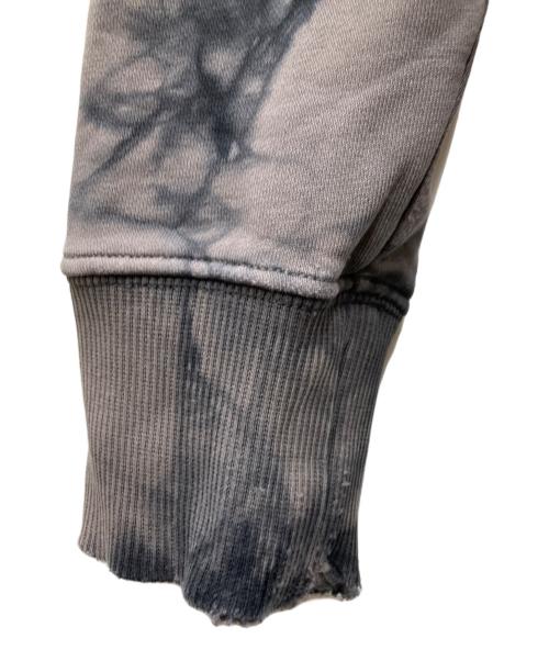 HELMUT LANG（ヘルムートラング）HELMUT LANG (ヘルムートラング) タイダイクルーネックスウェット ブラック×グレー サイズ:Lの古着・服飾アイテム