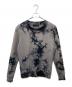 HELMUT LANG（ヘルムートラング）の古着「タイダイクルーネックスウェット」｜ブラック×グレー
