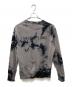 HELMUT LANG (ヘルムートラング) タイダイクルーネックスウェット ブラック×グレー サイズ:L：15000円