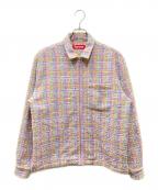 SUPREMEシュプリーム）の古着「Boucle Zip Up Shirt ジップアップシャツ」｜マルチカラー