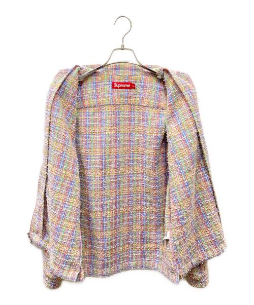 SUPREME（シュプリーム）SUPREME (シュプリーム) Boucle Zip Up Shirt ジップアップシャツ マルチカラー サイズ:Sの古着・服飾アイテム