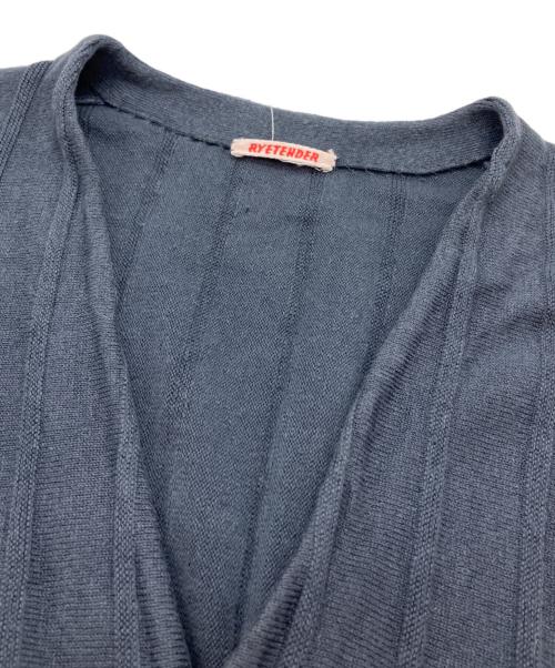 RYETENDER（ライテンダー）RYETENDER (ライテンダー) リネンカーディガン グレー サイズ:-の古着・服飾アイテム
