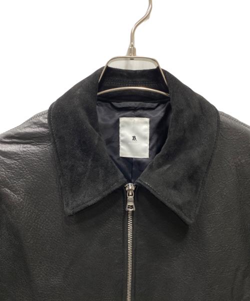 LA BOUCLE（ラ ブークル）LA BOUCLE (ラ ブークル) LAMB LEATHER FLIGHT ジャケット ブラック サイズ:2の古着・服飾アイテム