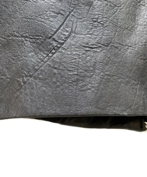 LA BOUCLE（ラ ブークル）LA BOUCLE (ラ ブークル) LAMB LEATHER FLIGHT ジャケット ブラック サイズ:2の古着・服飾アイテム