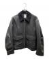 LA BOUCLE（ラ ブークル）の古着「LAMB LEATHER FLIGHT ジャケット」｜ブラック