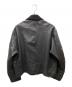 LA BOUCLE (ラ ブークル) LAMB LEATHER FLIGHT ジャケット ブラック サイズ:2：40000円