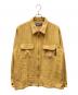 BoTT（ボット）の古着「Zip-up Flannel Shirt ジップアップフランネルシャツ」｜イエロー×オレンジ