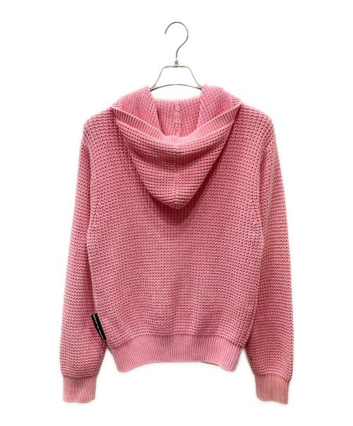 BoTT（ボット）BoTT (ボット) Knit Zip Hoodie ジップパーカー ピンク サイズ:Sの古着・服飾アイテム