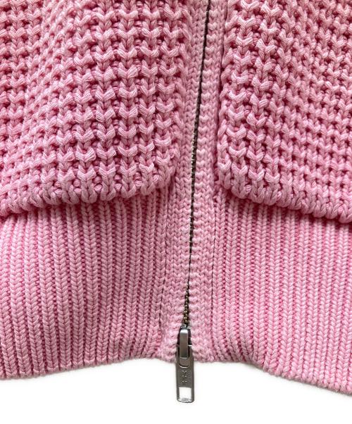 BoTT（ボット）BoTT (ボット) Knit Zip Hoodie ジップパーカー ピンク サイズ:Sの古着・服飾アイテム