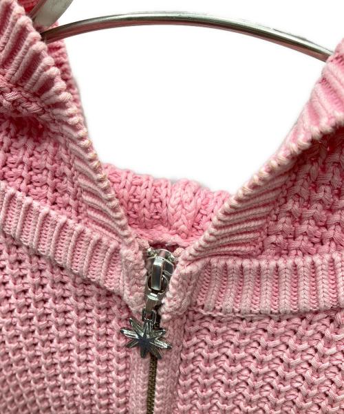 BoTT（ボット）BoTT (ボット) Knit Zip Hoodie ジップパーカー ピンク サイズ:Sの古着・服飾アイテム