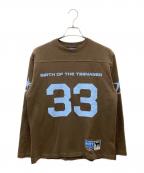 BoTTボット）の古着「Cotton Football Shirt ロングスリーブカットソー」｜ブラウン×ブルー