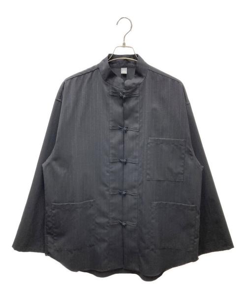 221 VILLAGE（ニーニーイチビレッジ）221 VILLAGE (ニーニーイチビレッジ) L'ECHOPPE (レショップ) チャイナシャツジャケット ブラック サイズ:SIZE 3の古着・服飾アイテム