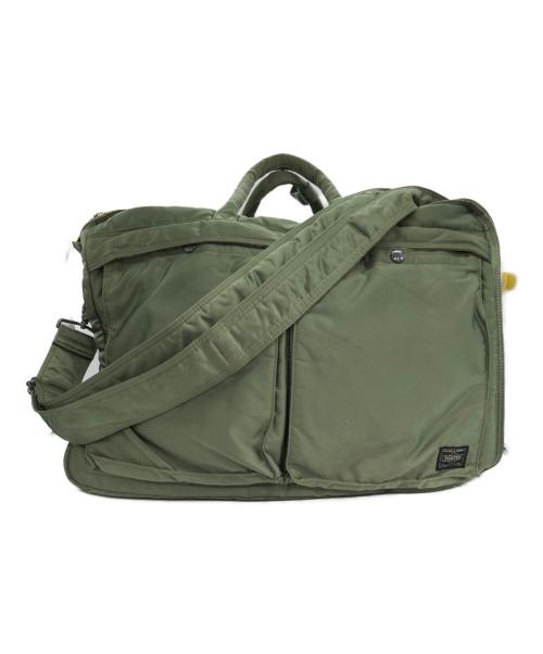 PORTER（ポーター）PORTER (ポーター) 3WAY BRIEFCASE ブリーフケース グリーンの古着・服飾アイテム