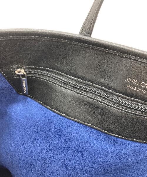 JIMMY CHOO（ジミーチュウ）JIMMY CHOO (ジミーチュウ) SASHA  スタッズレザートートバッグ ブラックの古着・服飾アイテム
