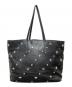 JIMMY CHOO (ジミーチュウ) SASHA  スタッズレザートートバッグ ブラック：18000円