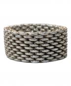 TIFFANY & Co.ティファニー）の古着「Somerset Mesh Ring サマセットメッシュリング」｜シルバー