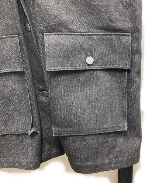 IHNN（イン）IHNN (イン) STUDIOUS (ステュディオス) 「STUDIOUS別注」デニムステッチジレ ブラック サイズ:38の古着・服飾アイテム