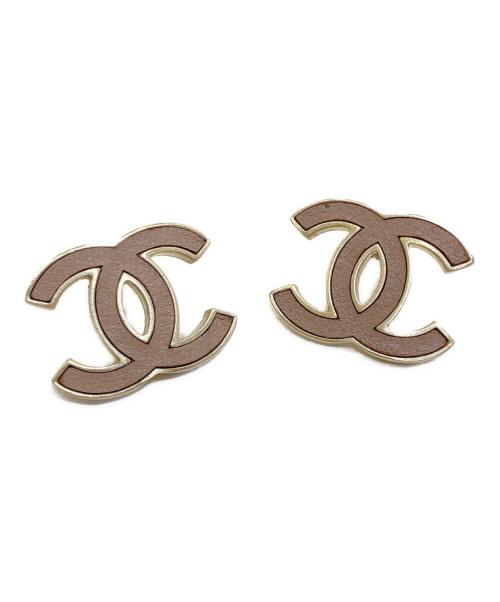 CHANEL（シャネル）CHANEL (シャネル) 2Pココマーク レザーロゴ ピアスの古着・服飾アイテム
