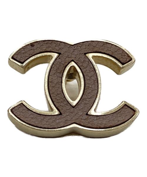 CHANEL（シャネル）CHANEL (シャネル) 2Pココマーク レザーロゴ ピアスの古着・服飾アイテム