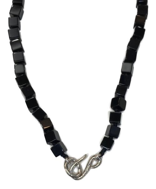 R.ALAGAN（ララガン）R.ALAGAN (ララガン) CUBE STONE NECKLACE BLACK ONYX キューブストーンネックレス ブラックの古着・服飾アイテム