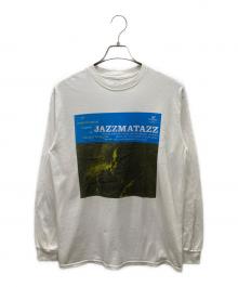 SKATE  MUZIK（スケート・ミュージック）の古着「jazzmatazz vol.1 L/S tee ロングスリーブTシャツ」｜ホワイト
