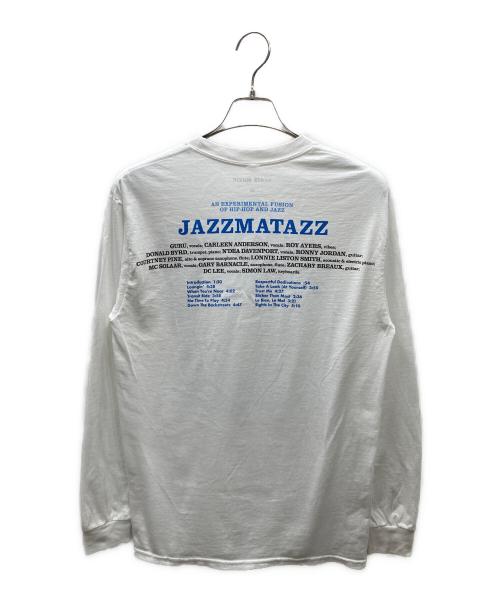 SKATE  MUZIK（スケート・ミュージック）SKATE  MUZIK (スケート・ミュージック) jazzmatazz vol.1 L/S tee ロングスリーブTシャツ ホワイト サイズ:Mの古着・服飾アイテム