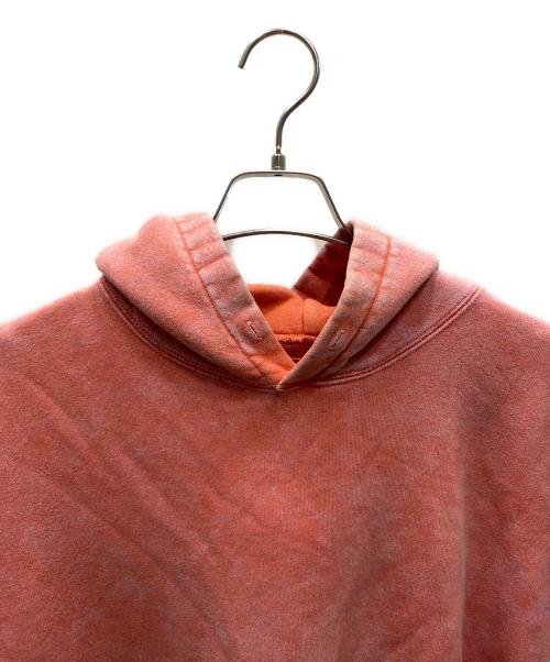 C.E（シーイー）C.E (シーイー) BLEACHED ZIGGURAT PATCH HEAVY HOODY プルオーバーパーカー レッド サイズ:Mの古着・服飾アイテム