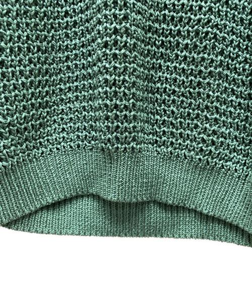 C.E（シーイー）C.E (シーイー) SIDE MESH LOOSE WAFFLE KNIT ルーズワッフルニット グリーン サイズ:XLの古着・服飾アイテム