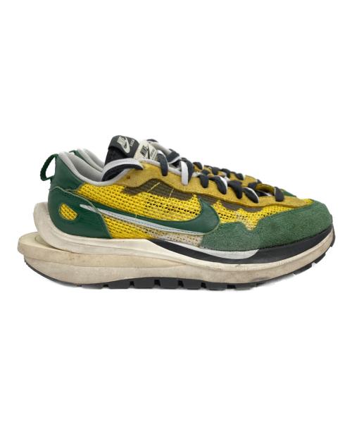 NIKE（ナイキ）NIKE (ナイキ) sacai (サカイ) VAPOR WAFFLE ヴェイパーワッフルローカットスニーカー グリーン×イエロー サイズ:27.5cmの古着・服飾アイテム