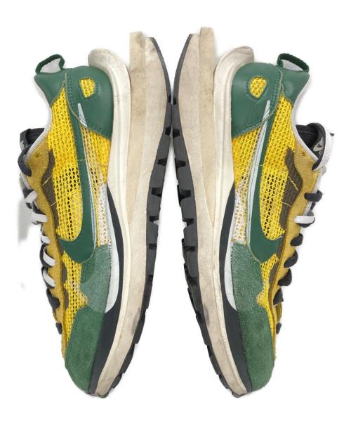 NIKE（ナイキ）NIKE (ナイキ) sacai (サカイ) VAPOR WAFFLE ヴェイパーワッフルローカットスニーカー グリーン×イエロー サイズ:27.5cmの古着・服飾アイテム