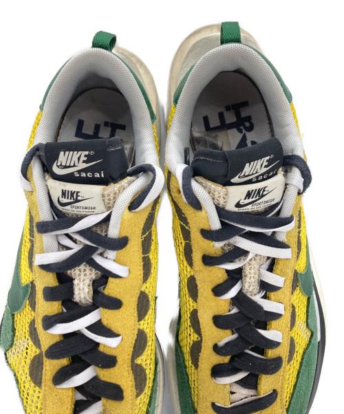 NIKE（ナイキ）NIKE (ナイキ) sacai (サカイ) VAPOR WAFFLE ヴェイパーワッフルローカットスニーカー グリーン×イエロー サイズ:27.5cmの古着・服飾アイテム