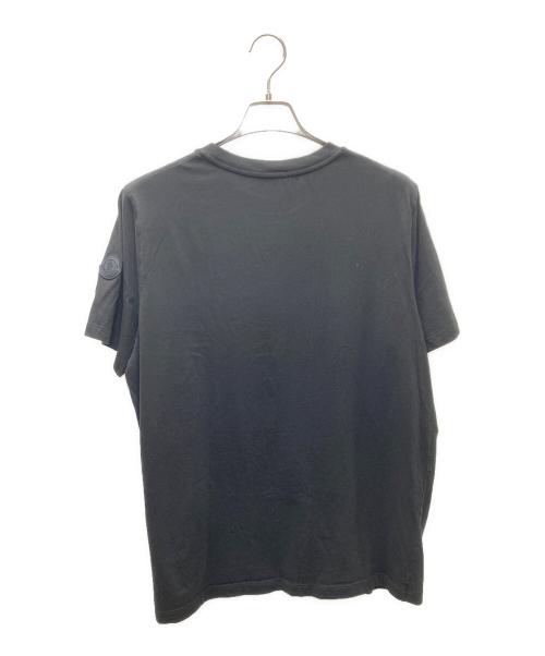 MONCLER（モンクレール）MONCLER (モンクレール) SS T-SHIRT 袖ロゴワッペンTシャツ ブラック サイズ:Ｍの古着・服飾アイテム