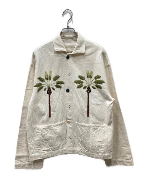 Story mfg.（ストーリーエムエフジー）Story mfg. (ストーリーエムエフジー) コットン刺繍カバーオール アイボリー サイズ:XSの古着・服飾アイテム