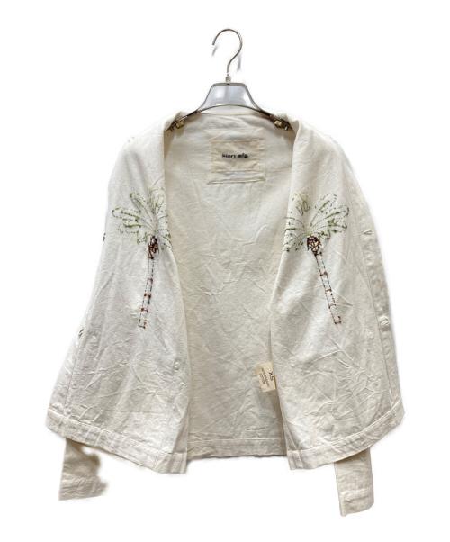 Story mfg.（ストーリーエムエフジー）Story mfg. (ストーリーエムエフジー) コットン刺繍カバーオール アイボリー サイズ:XSの古着・服飾アイテム