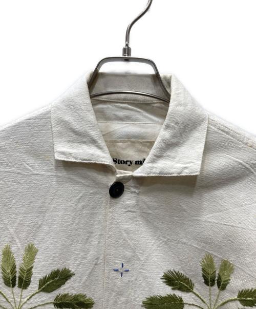 Story mfg.（ストーリーエムエフジー）Story mfg. (ストーリーエムエフジー) コットン刺繍カバーオール アイボリー サイズ:XSの古着・服飾アイテム