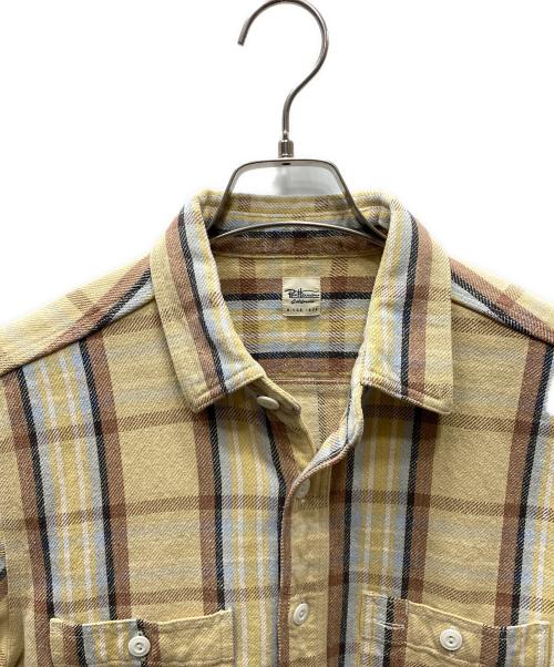 Ron Herman（ロンハーマン）Ron Herman (ロンハーマン) コットンツイル チェックネルシャツ イエロー サイズ:Sの古着・服飾アイテム